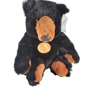 Black Bear Plush 14" 1995 Toys R Us Geoffrey Soft Classic Stuffed Animal Stuffie